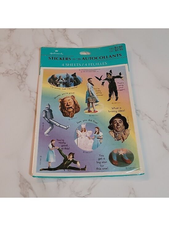 Hallmark Other - Hallmark Vintage Wizard of Oz Stickers 1994 STILL SEALED IN PACKAGE